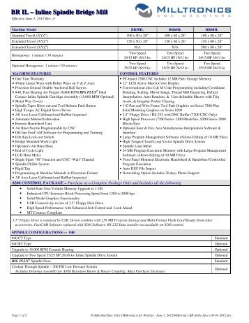 BRIL Spec Sheet (PDF) - Milltronics