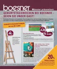 SEIEN SIE UNSER GAST! - Boesner