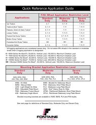 Quick Reference Application Guide - Fontaine International