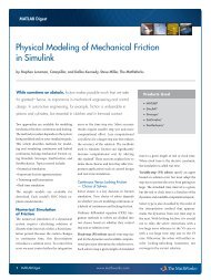 Physical Modeling of Mechanical Friction in Simulink - MathWorks