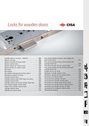 Catalogue Locks for wooden doors - Cisa