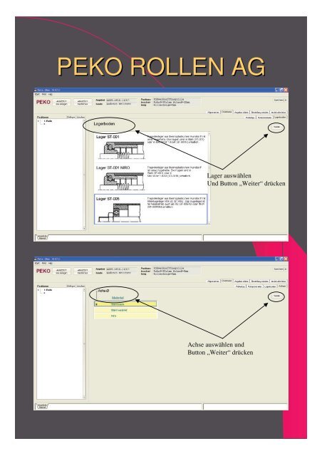 Anleitung zum PEKO-Konfigurator - Peko Rollen Peter Köppel AG