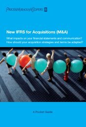 New IFRS for Acquisitions (M&A) - PwC