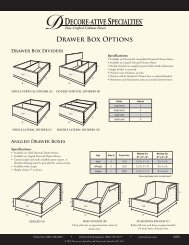 Drawer Box Options - Decore-ative Specialties