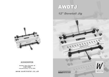12" Dovetail Jig - Axminster Tool Centre