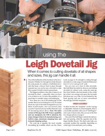 Industrial Dovetail Jig - Vermont American