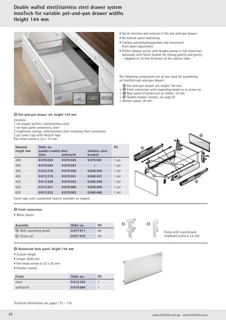 InnoTech Catalogue - Kitchen Planet | Custom Made Kitchens