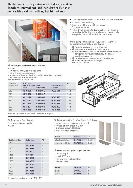 InnoTech Catalogue - Kitchen Planet | Custom Made Kitchens