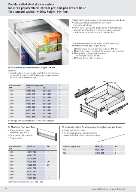 InnoTech Catalogue - Kitchen Planet | Custom Made Kitchens