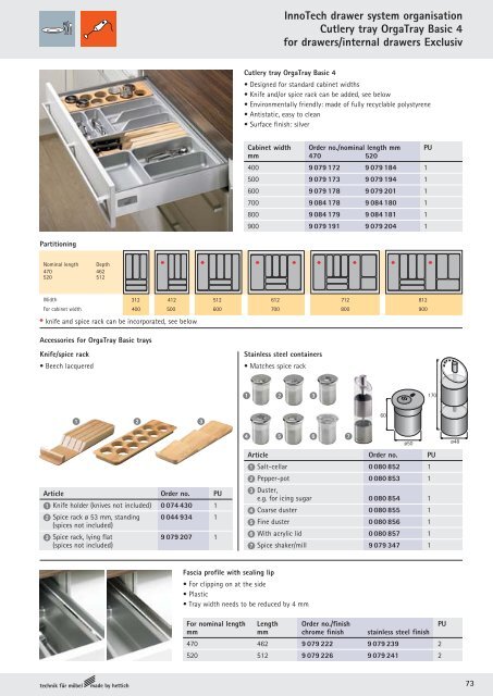 InnoTech Catalogue - Kitchen Planet | Custom Made Kitchens