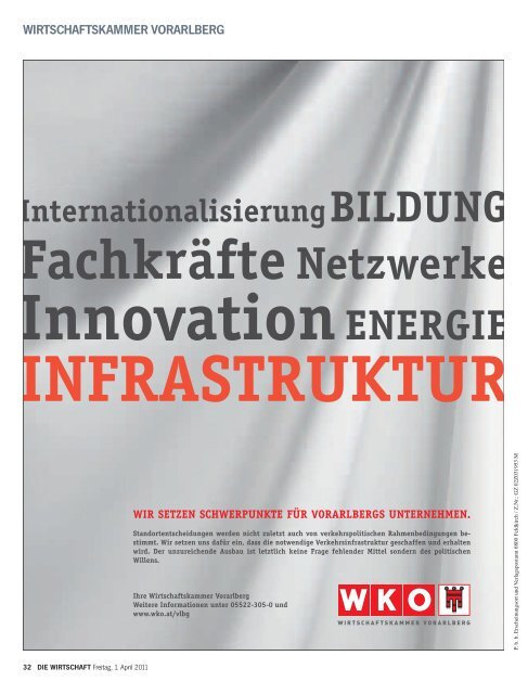 Die Wirtschaft Nr. 13 vom 1. April 2011