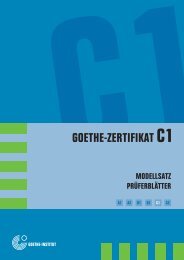 GOETHE-ZERTIFIKAT C1