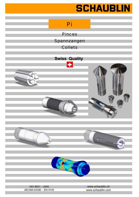 Pinces Spannzangen Collets Swiss Quality - Servo Vision Co.,Ltd.