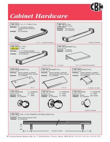 CBH Mini Catalog Apr 09