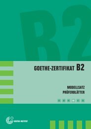 GOETHE-ZERTIFIKAT B2