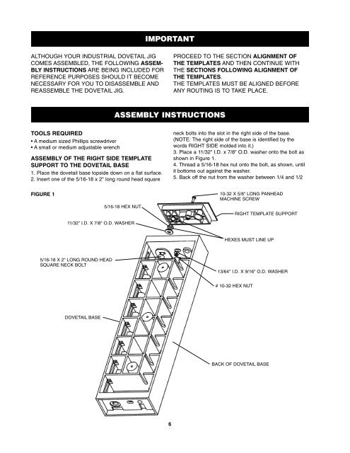 Industrial Dovetail Jig - Vermont American