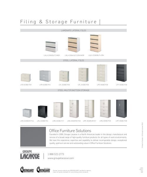 Filing & Storage Furniture - Groupe Lacasse