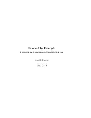 book, Samba-3 by Example