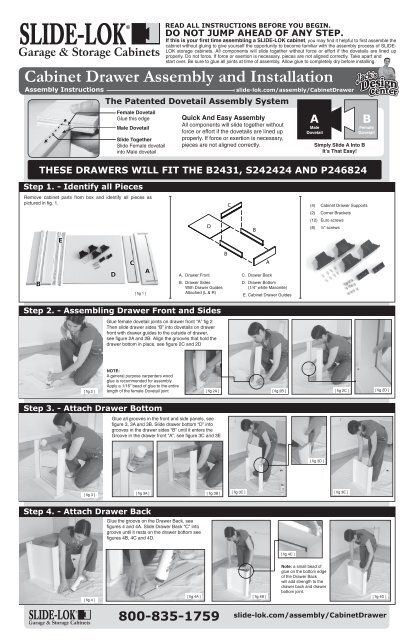 Cabinet Drawer Assembly And Installation For Your Garage