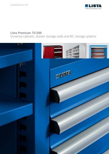 Lista Premium 75/200 Universal cabinets, drawer storage walls and ...