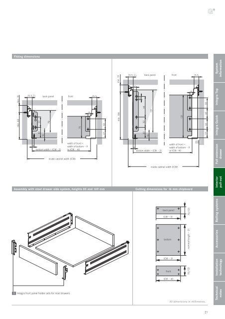 INTEGRA DRAWER SYSTEM - Grass