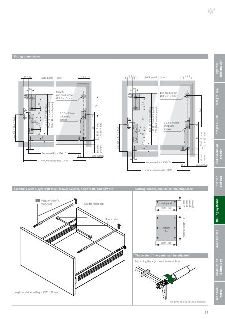 INTEGRA DRAWER SYSTEM - Grass