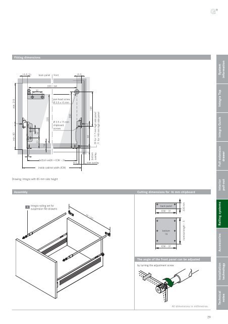 INTEGRA DRAWER SYSTEM - Grass