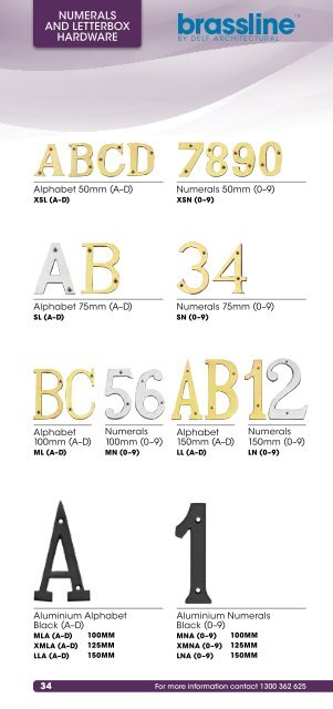 Brassline Catalogue - Delf Architectural