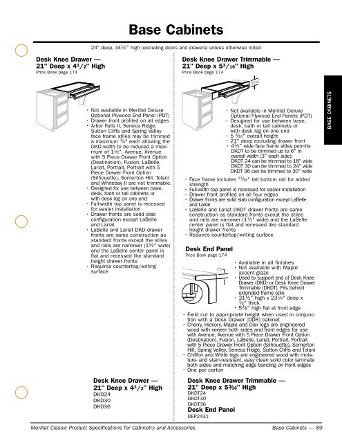Ase Cabinets Desk Drawer