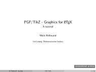PGF/TikZ - Graphics for LaTeX - A tutorial - Mathematisches Institut