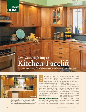 Kitchen Facelift - Woodsmith Woodworking Seminars