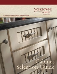 Cabinet Selection Guide - Yorktowne Cabinetry