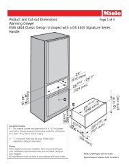 Product and Cut-out Dimensions Warming Drawer ESW ... - Miele