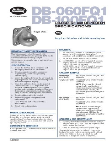 XL-DB125-01 - SAF-HOLLAND USA, Inc.