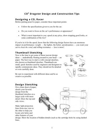 CO2 Dragster Design and Construction Tips