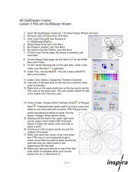 4D QuiltDesign Creator Lesson 3 Fills and ... - VSM Software