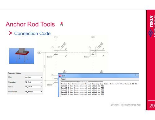 Tekla OpenAPI: Drawing tools and plug This track will focus on the ...