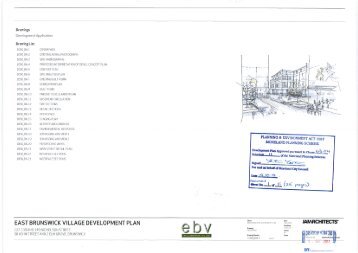 Drawings Development Application - Moreland City Council
