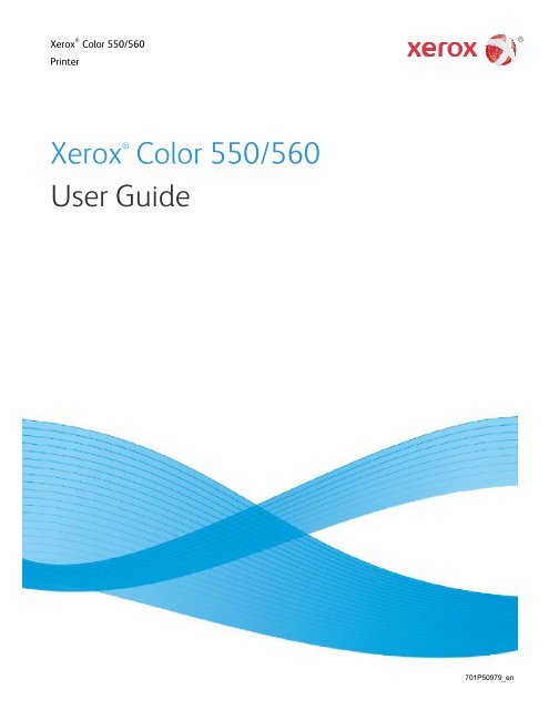 Xerox Color 550/560 User Guide - Top Edge Engineering