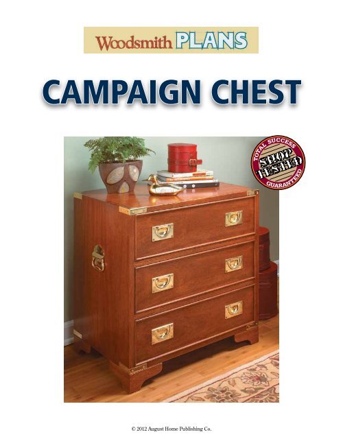 Campaign Chest Woodsmith Shop