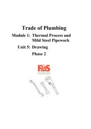 Trade of Plumbing - eCollege