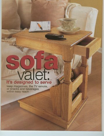 Sofa Valet End Table Plans