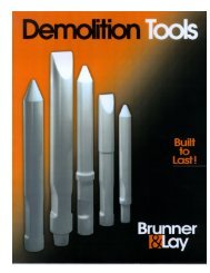 Brunner & Lay Demolition Tools Catalog