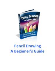 Pencil Drawing - A Beginner's Guide - Freebies 4 U.net