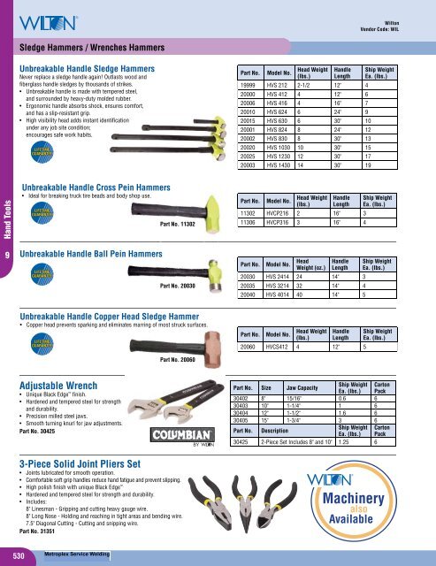 C-Clamps Safety Tomahawks - Metroplex Service Welding Supply