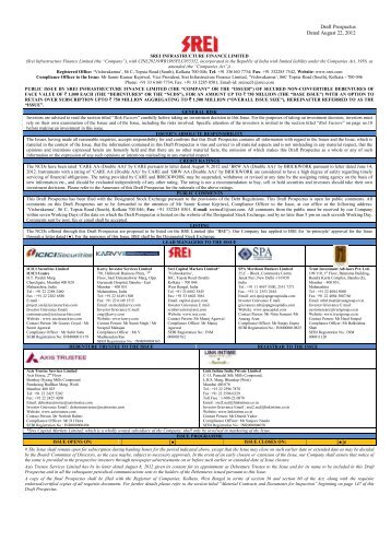 SREI Infrastructure Finance Limited - Securities and Exchange ...