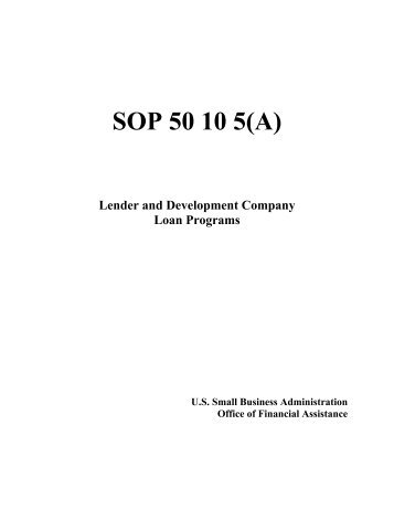 SOP 50 10 5(A) (PDF Version) - SBA.gov
