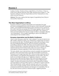 The New Imperialism in Africa