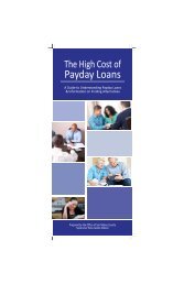 The High Cost Of Payday Loans - Community Information Program