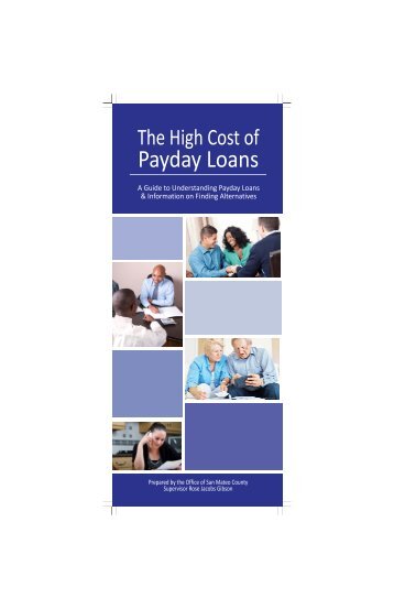 The High Cost Of Payday Loans - Community Information Program